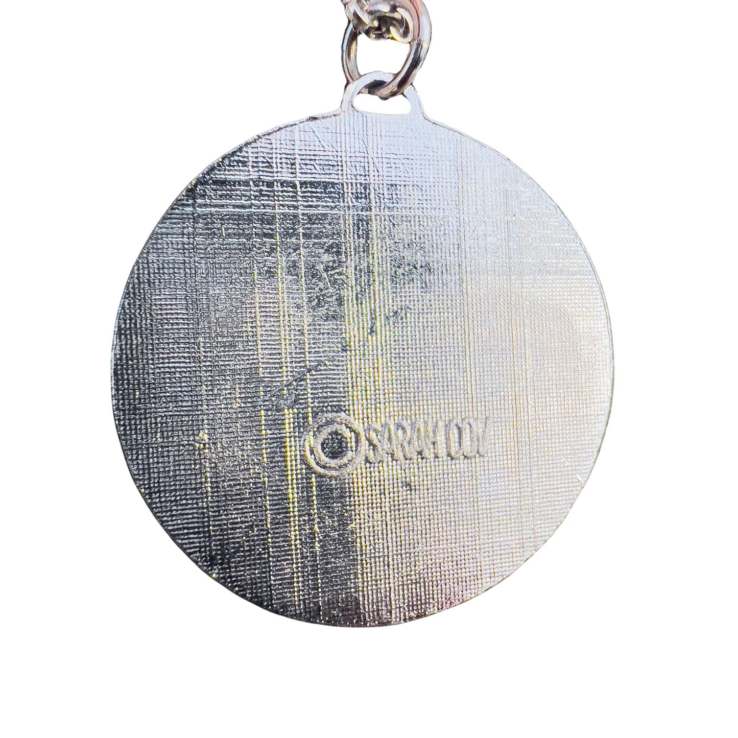 70s Silver Enamel Bird Pendant Necklace Sarah Coventry