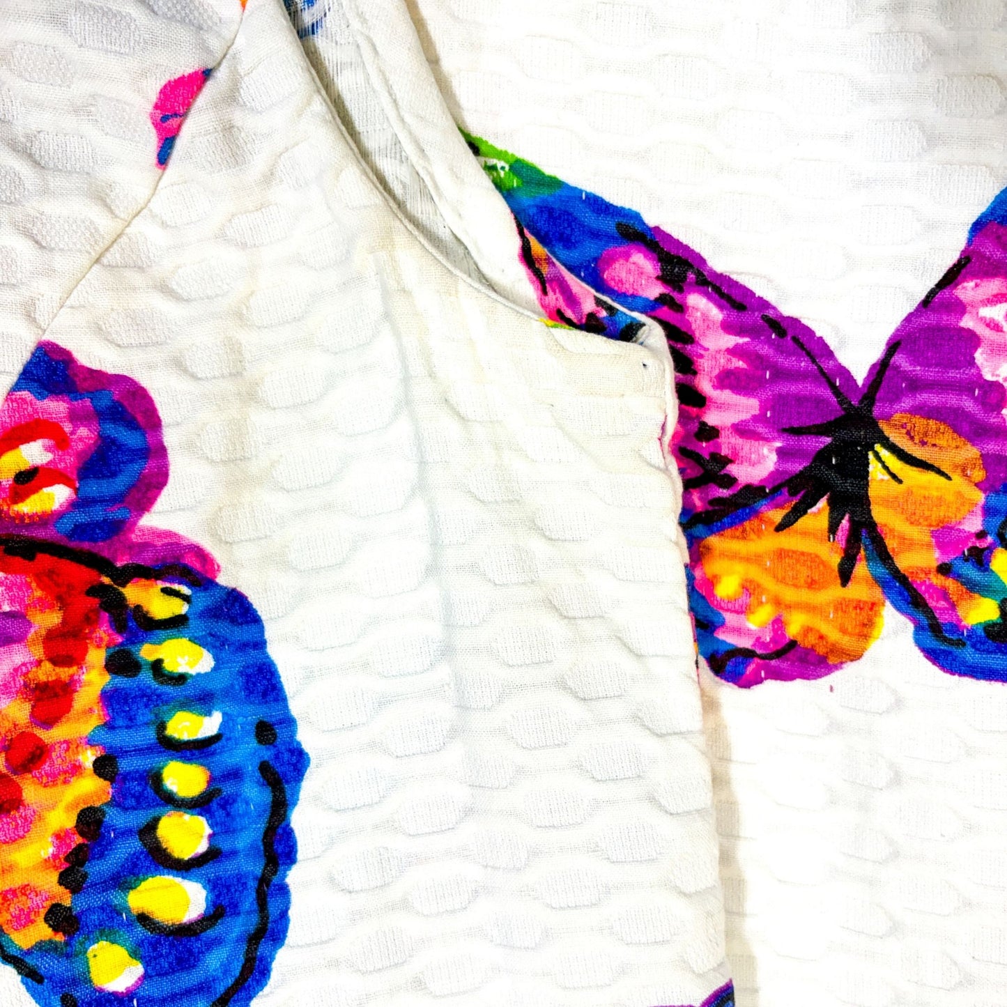 70s Rainbow Butterfly Dess by Flutterbye Plus Size L/XL