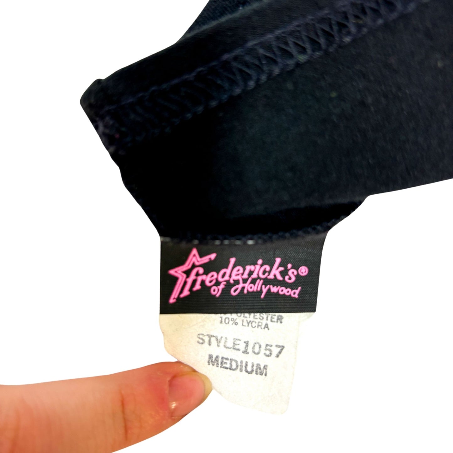 90s Black Suspender Mini Skirt Dress Frederick's of Hollywood