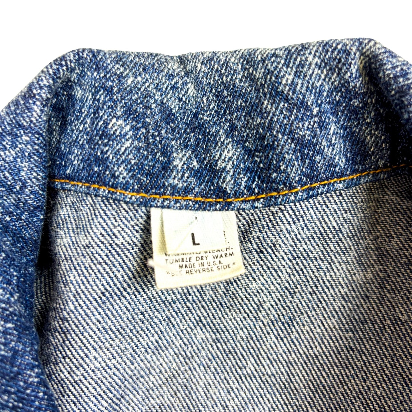 90s Rolling Rock Beer Embossed Denim Jacket Large