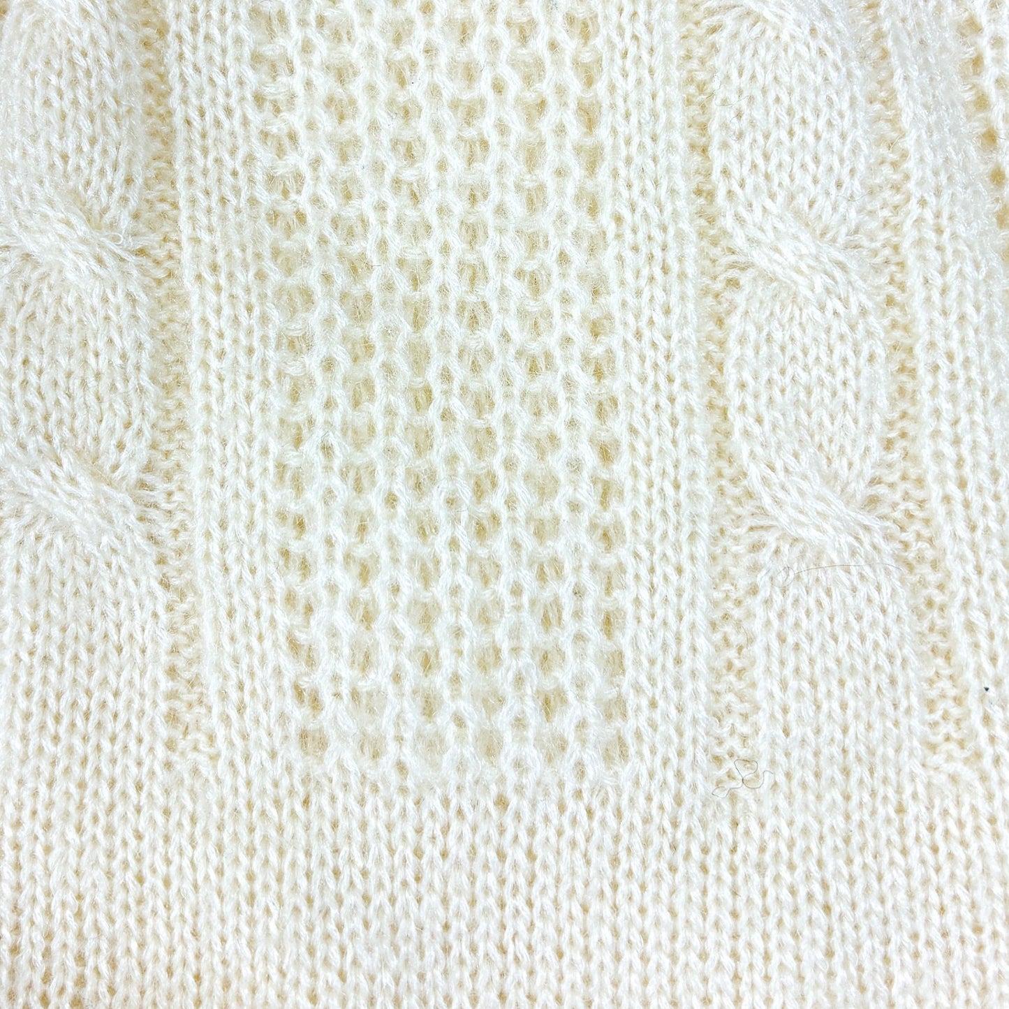 80s White Turtleneck Sweater Oversized M