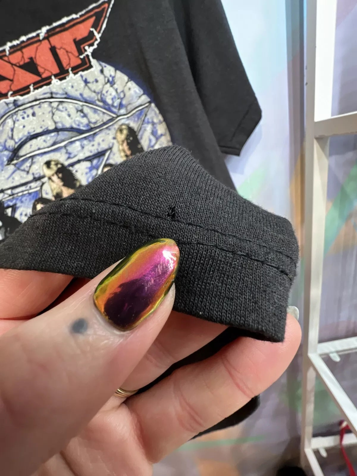 90s RATT Band Tee Detonator World Tour Large Glam Hair Metal